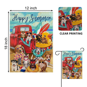 Covido dogs beach yard flag adds coastal charm to your outdoor space