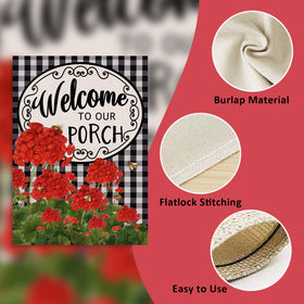 Covido weatherproof garden flag built for outdoor use and fade resistance
