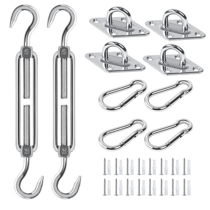 Covlongyu Awning Attachment Set: all-design compatibility for rectangle, triangle, and square sails.