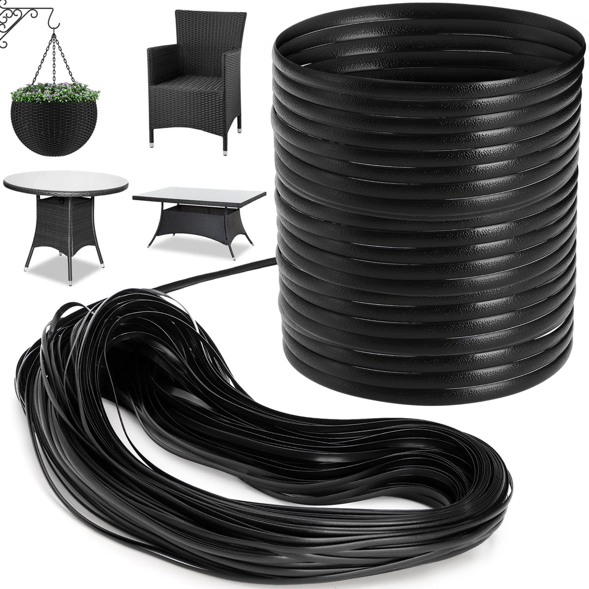Covzoe 459ft wicker repair kit long spool for large furniture projects
