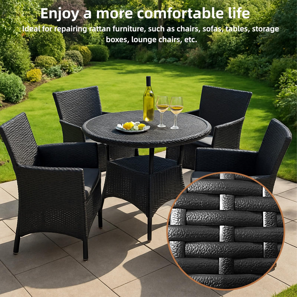 Covzoe black color blends with most furniture styles
