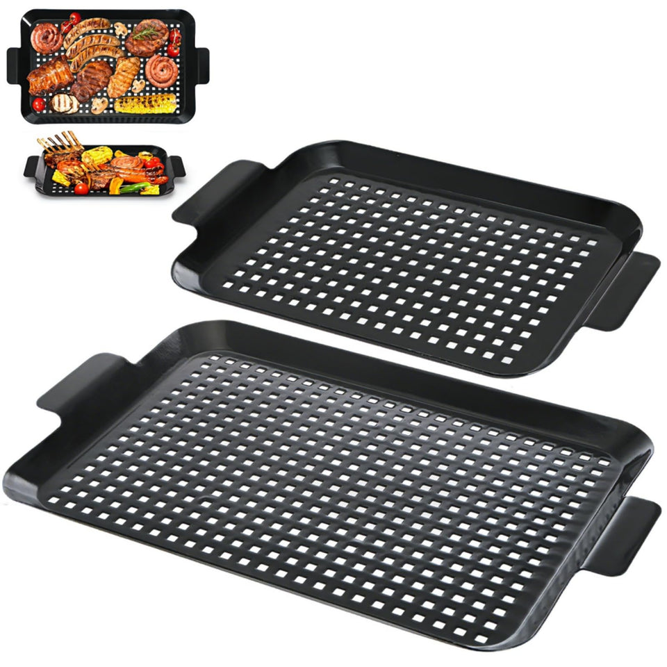 Covzoe grill pans large set showing broad cooking area for family meals