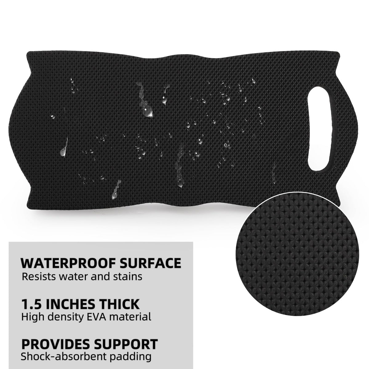 Covzoe waterproof kneeling pad protects knees in damp workspaces.