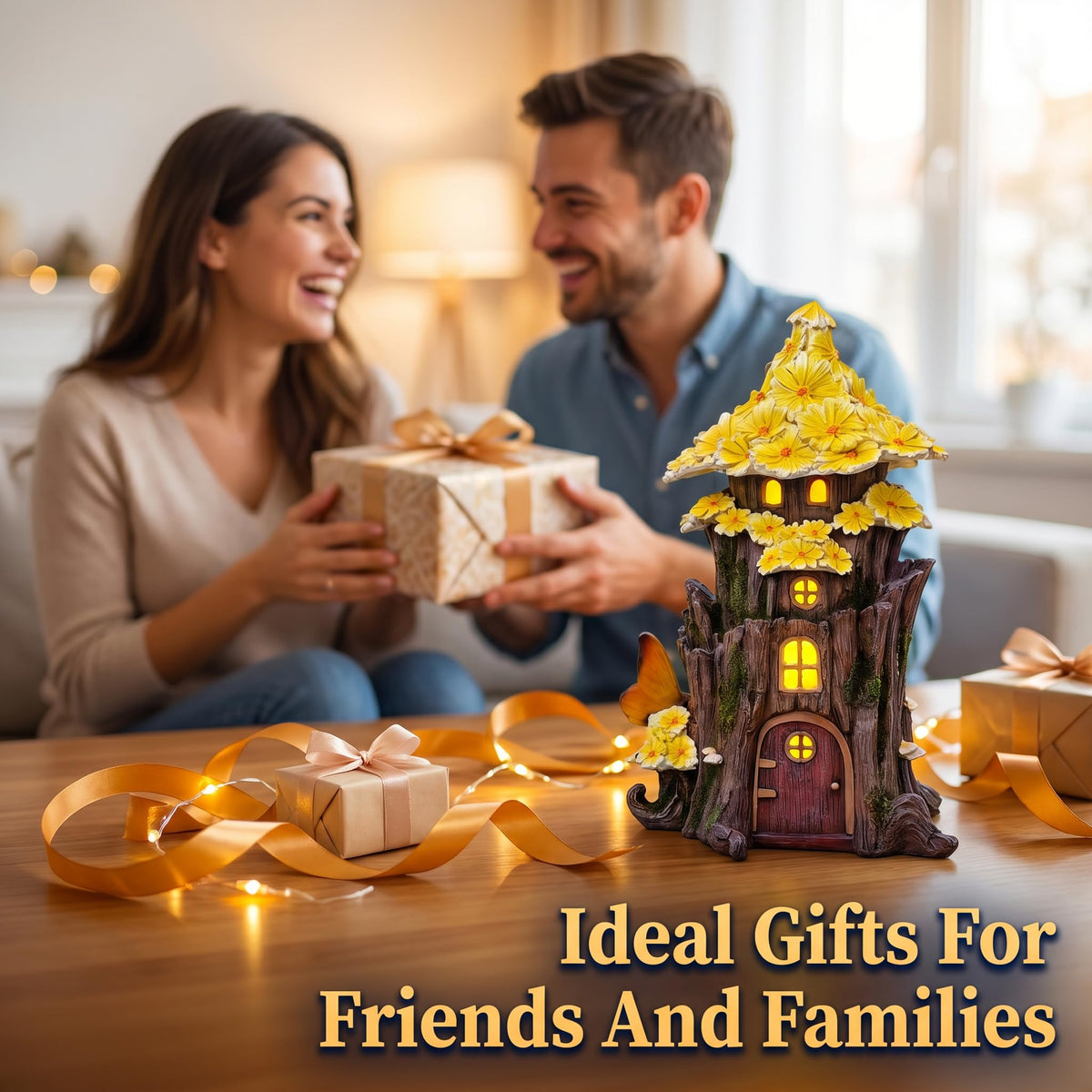 COWOS Solar Fairy House gift-ready packaging for a delightful present.