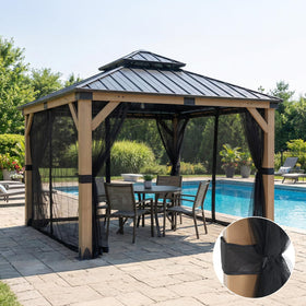 COWVIE C-rings and hooks for secure gazebo mounting