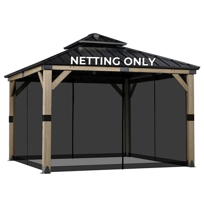 COWVIE Gazebo replacement mesh panel for a seamless 4-panel fit and comfort