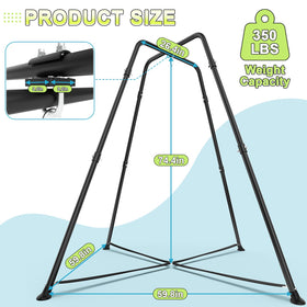 COZEER swing set supports up to 330 lbs for versatile family use