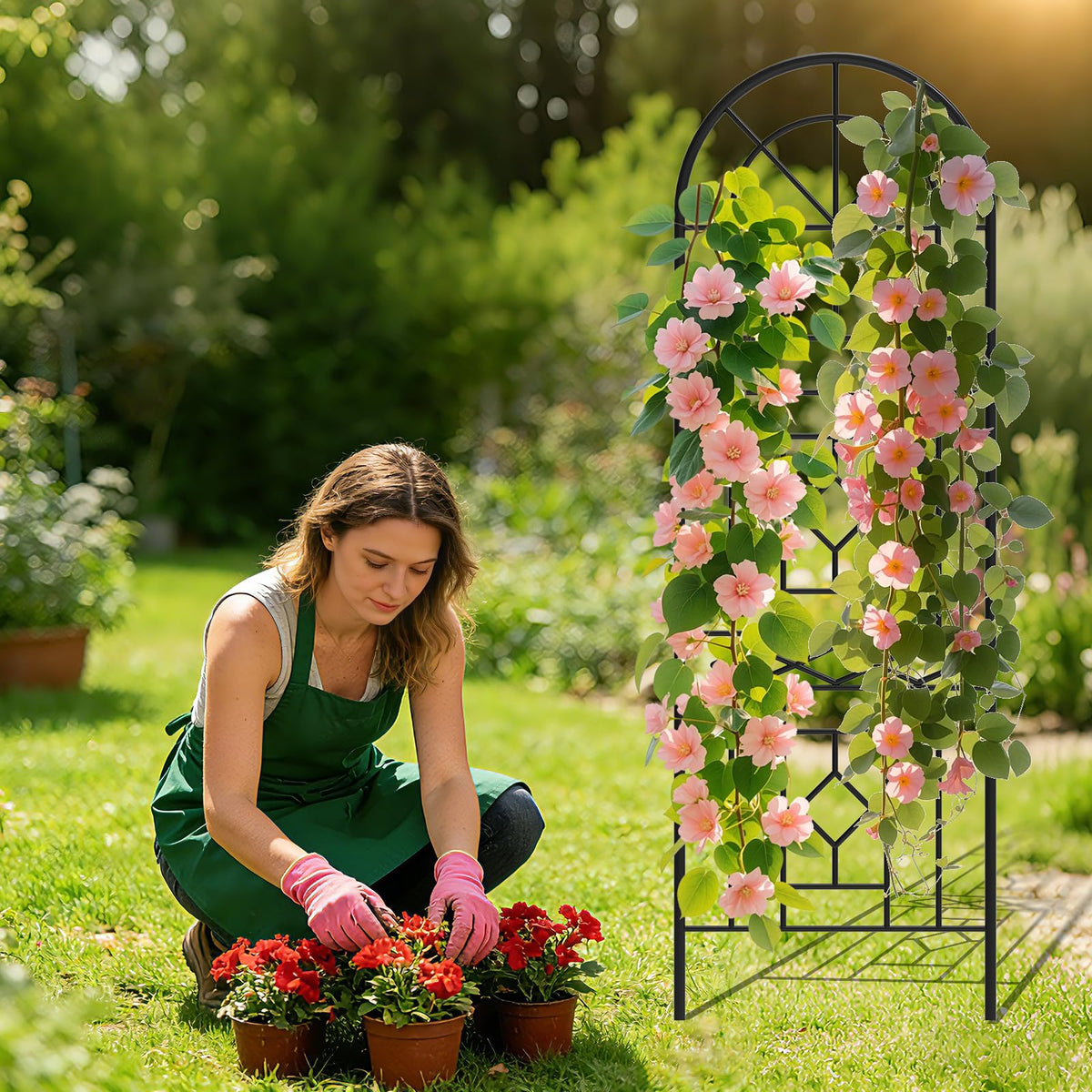 COZEER garden trellis-easy-install accessories simplify setup for busy gardeners.