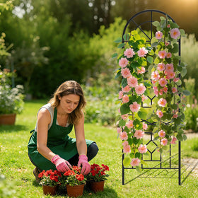 COZEER garden trellis-easy-install accessories simplify setup for busy gardeners.
