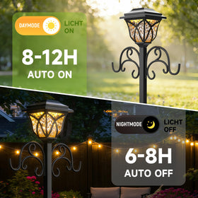 COZEER solar light creates a water ripple pattern to illuminate your garden after dark
