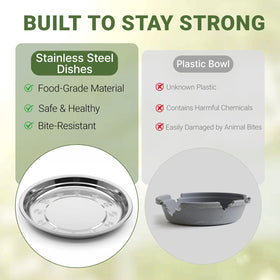 Cozfur wild bird bath tray outdoor keeps water fresh for visiting finches.