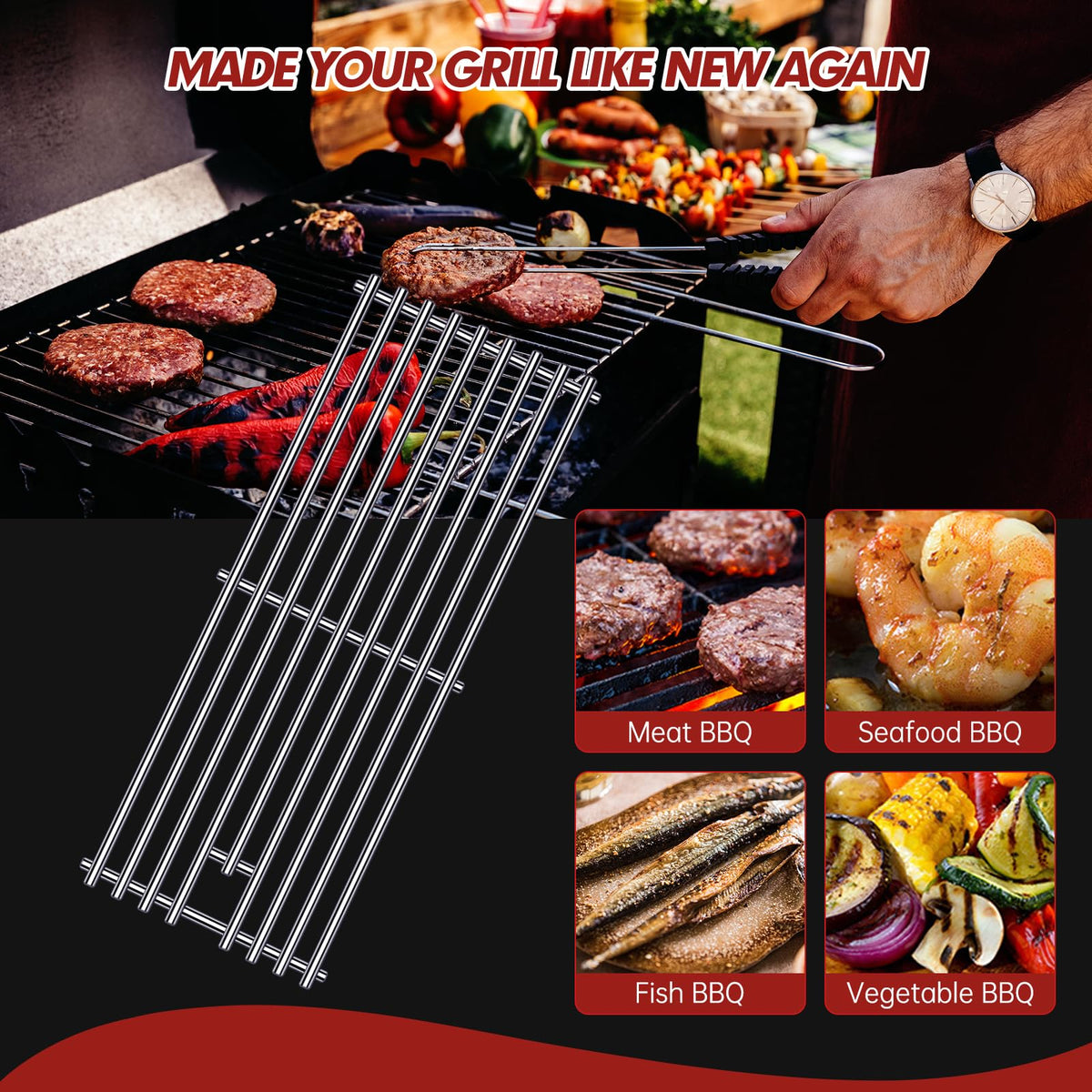 Cozilar Lion Premium 32in 4-burner grate L75000 protects lasting performance.