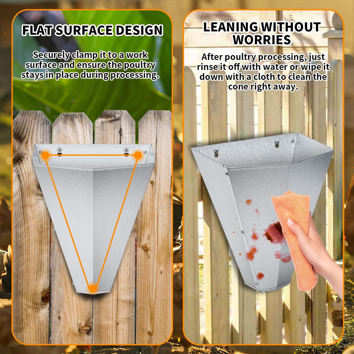 COZOFU durable-messy-environment ready cone for wet farm conditions