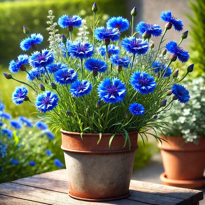 Cozy Crib Blue Cornflower seed pack for sunny borders and easy sowing