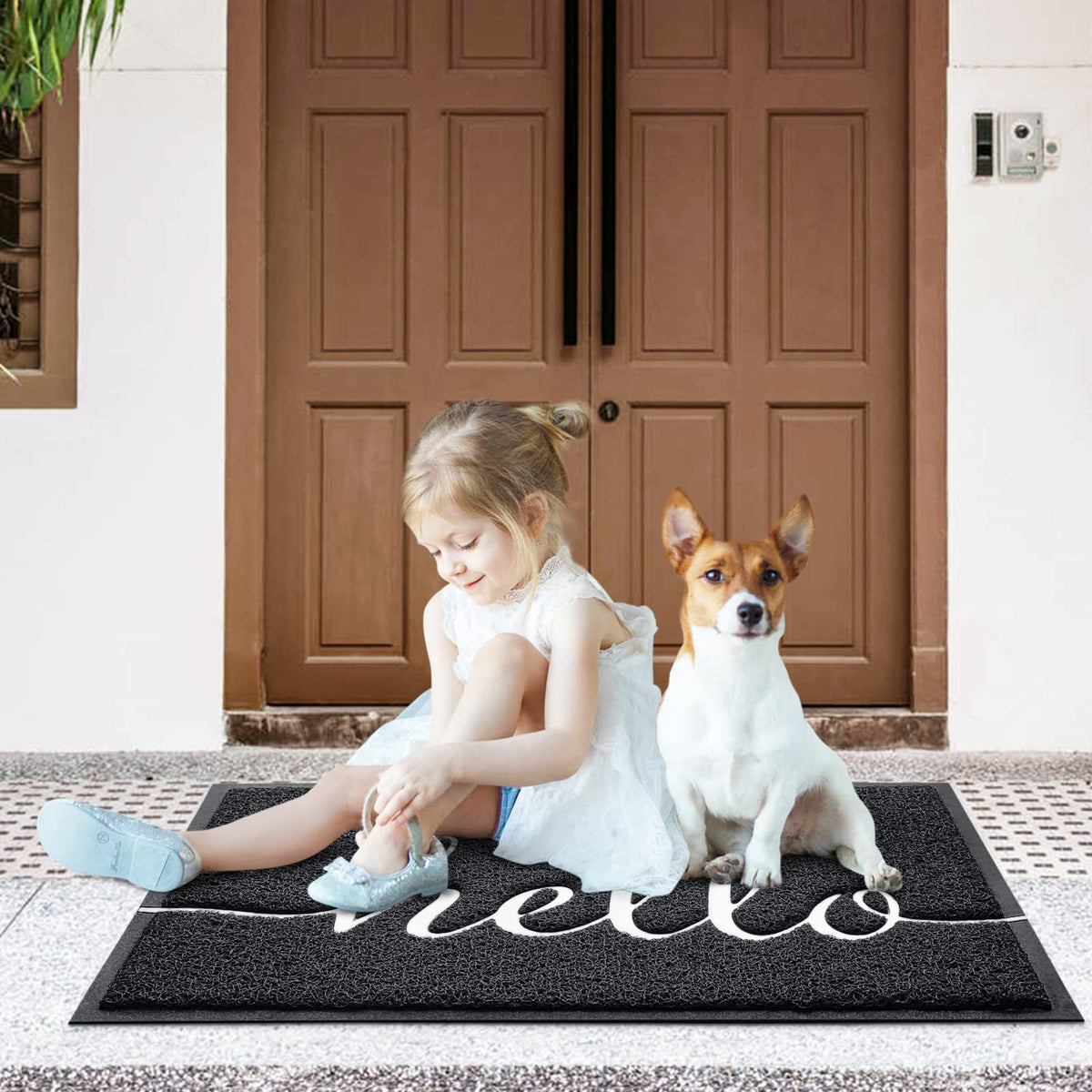 CozyBounty Hello Mat hose-clean friendly for quick refresh.