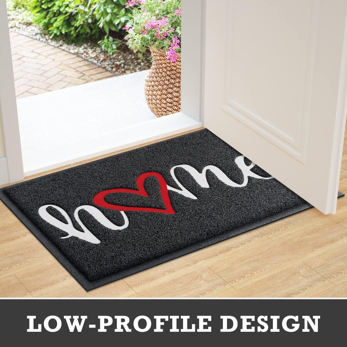 CozyBounty low-profile mat fits under doors without snagging