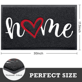 CozyBounty welcome mat with embossed HOME design that resists fading