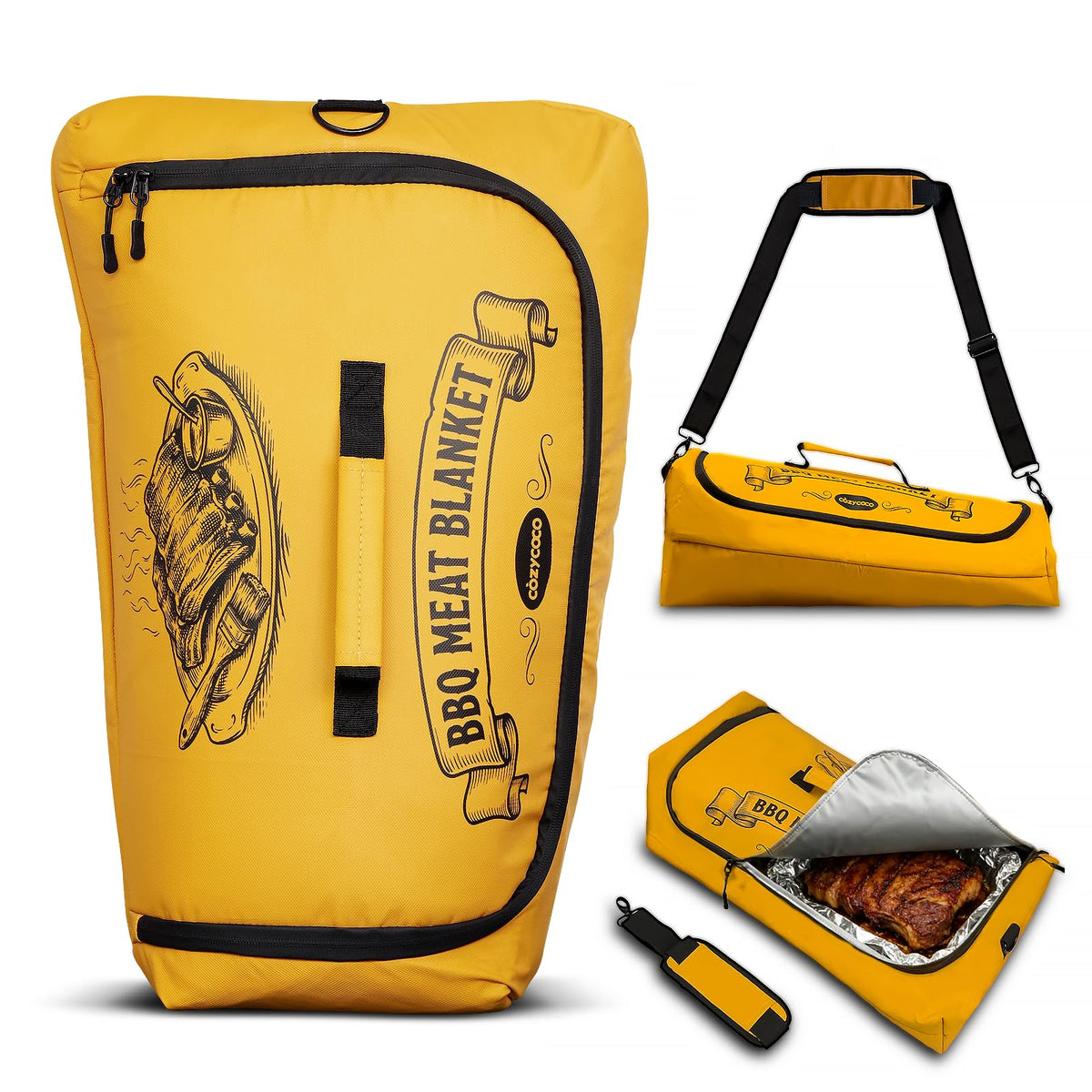 COZYCOCO BBQ blanket with 270-degree opening for easy meat loading