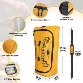 COZYCOCO BBQ blanket leak-proof zipper keeps juices contained during transport
