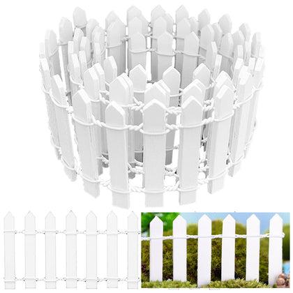 CozyCove fairy garden fence frames outdoor mini landscapes with rustic charm.