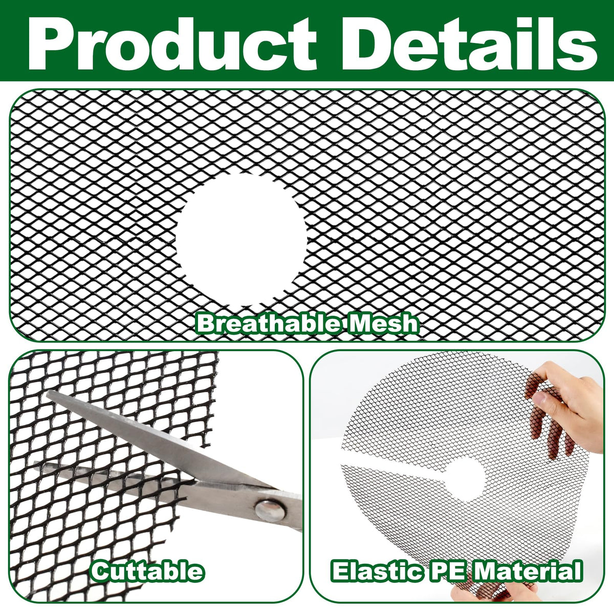 COZYDIG cuttable size grid lets you tailor to your planter diameter.