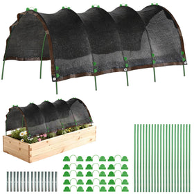 COZYDIG garden shade kit assembled for raised beds improves sun protection and airflow