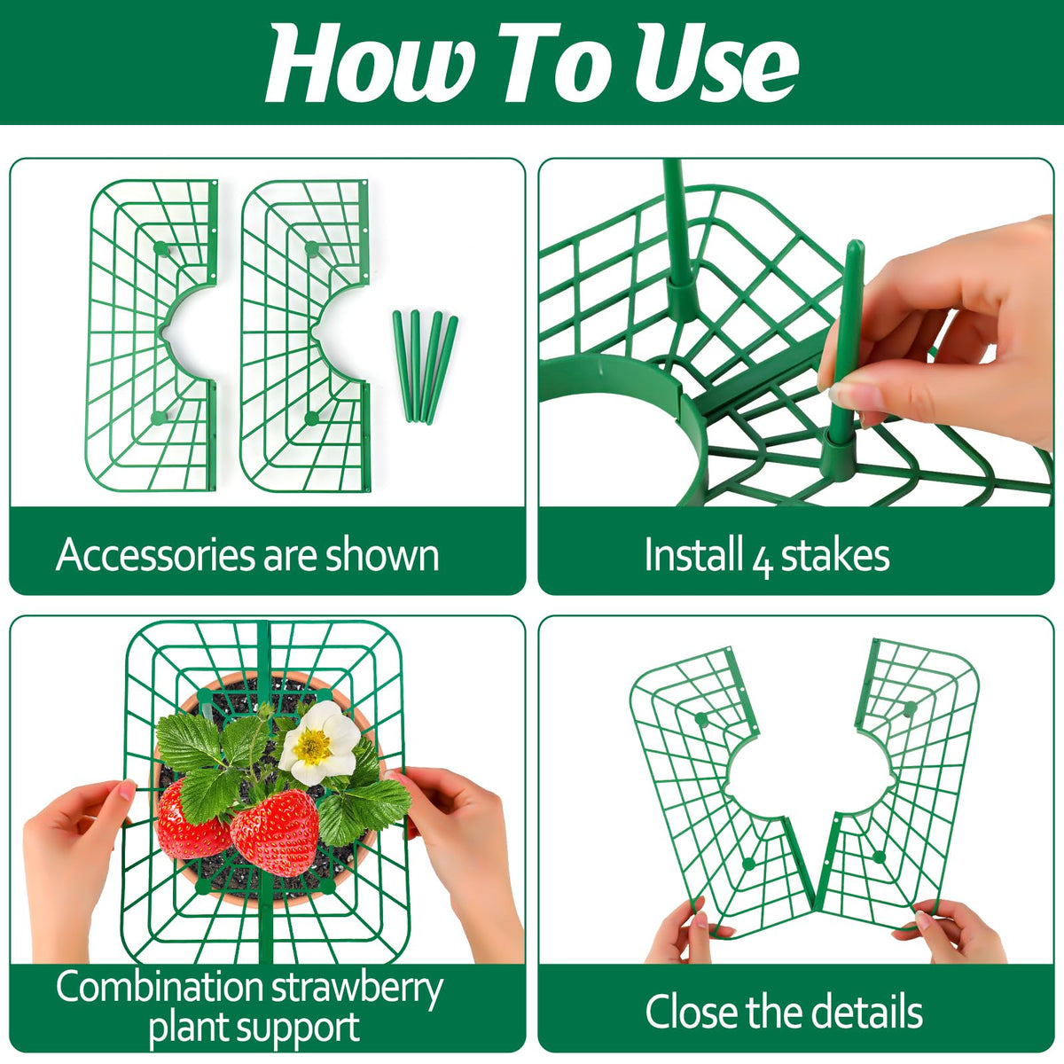 COZYDIG iron plant nails secure frames for stable installation