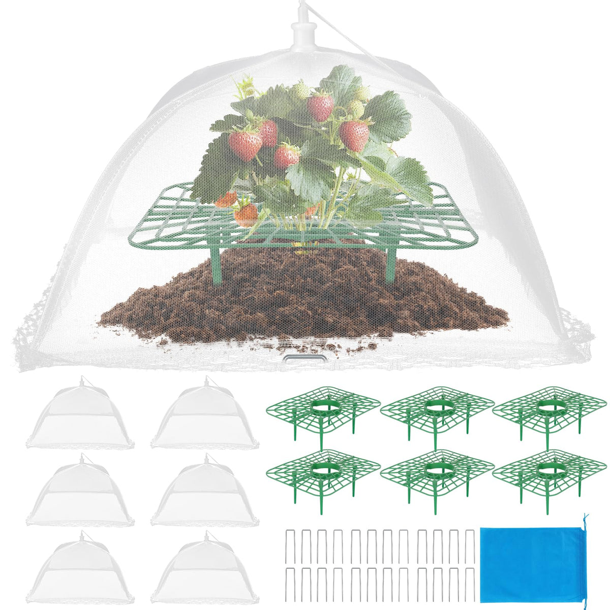 COZYDIG strawberry growing frames provide sturdy support for thriving plants