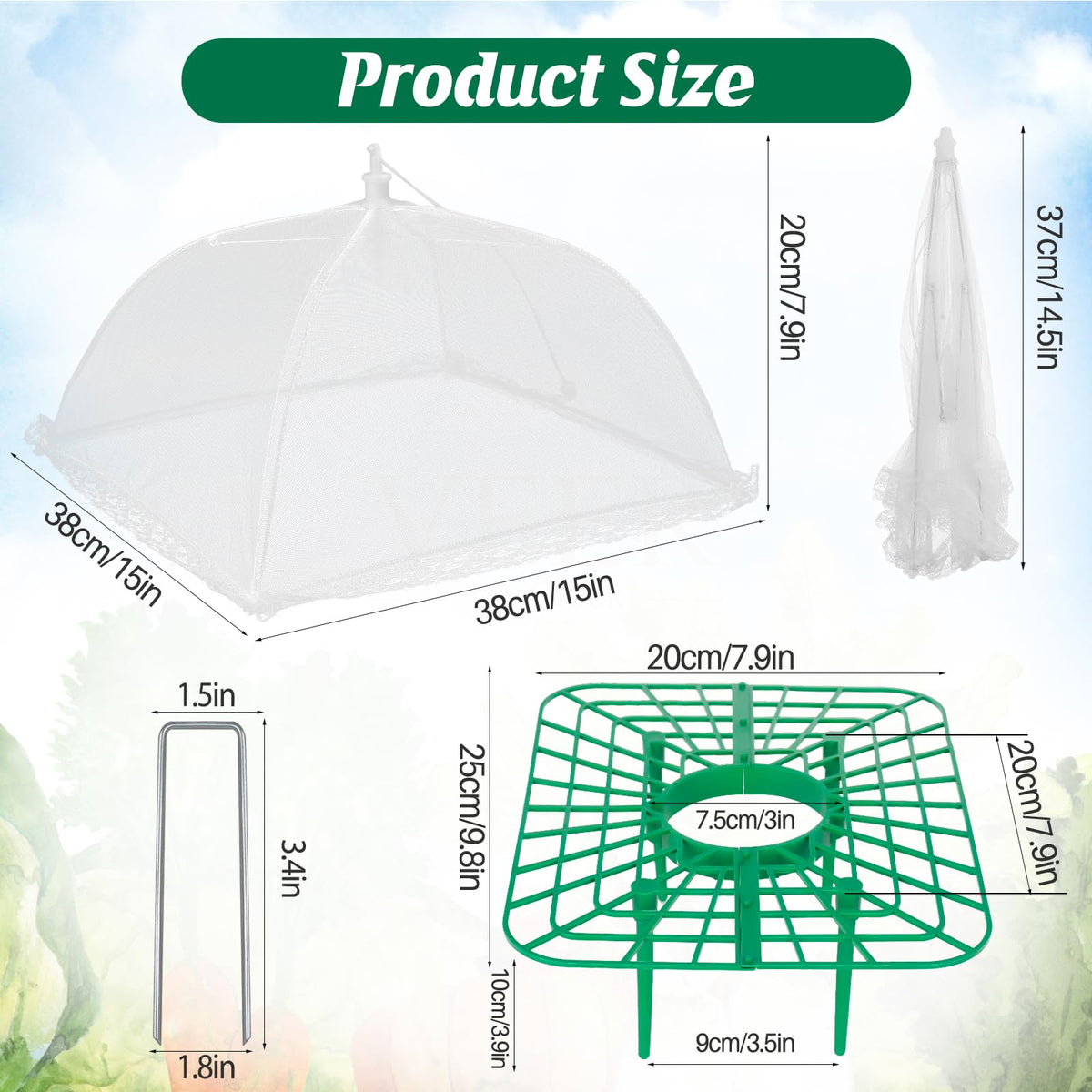 COZYDIG white mesh plant covers protect berries while allowing airflow