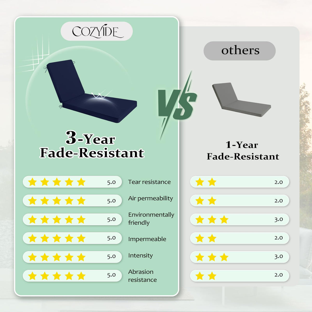 Cozyide navy cushions with carrying handles for portability