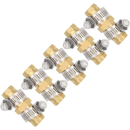 Cozyou brass hose repair connector for 5/8 inch hoses, quick sealing and durable repair.