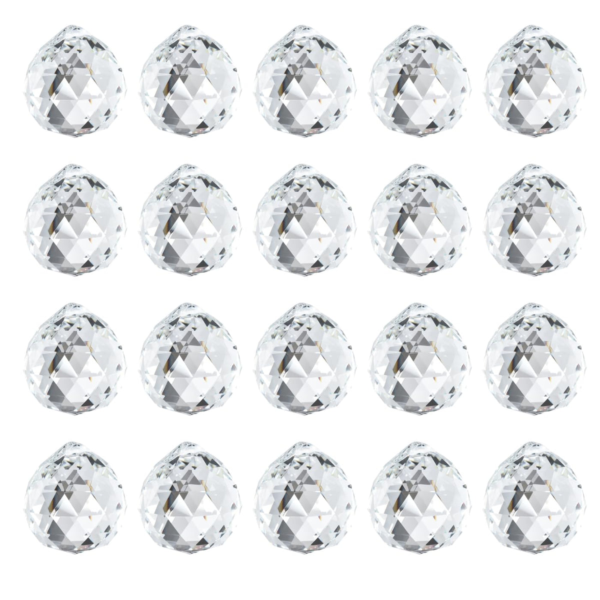 cozyou clear crystal prism pendant gleams in sun, casting vivid rainbows on windows.