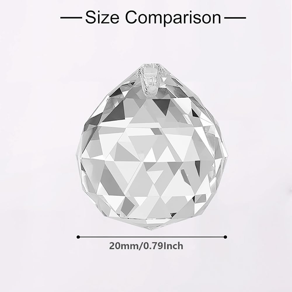 cozyou clear crystal prism pendant catching light to brighten a room.
