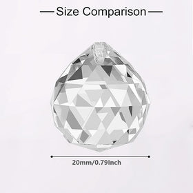 cozyou clear crystal prism pendant catching light to brighten a room.