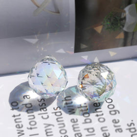 cozyou crystal suncatcher ball 20mm adds sparkle to a wedding setting.