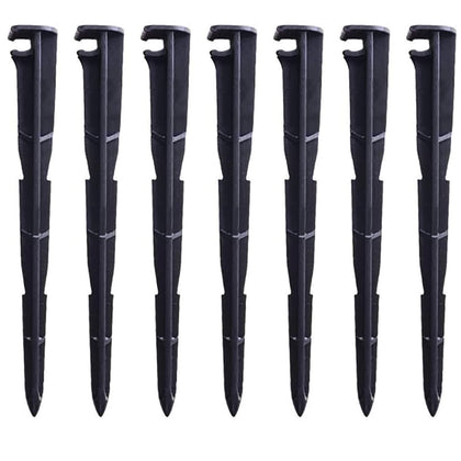 cozyou drip stakes stabilize 1/4 inch tubing on the ground for steady watering in gardens