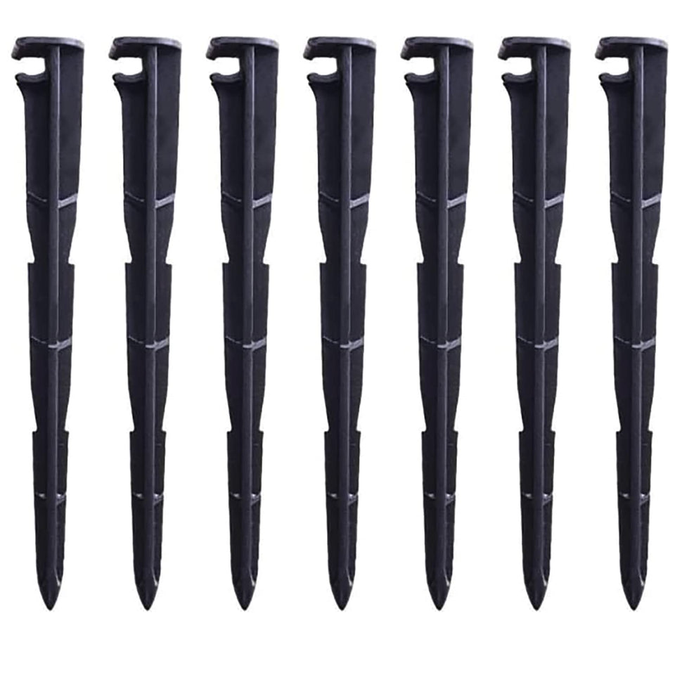 cozyou drip stakes stabilize 1/4 inch tubing on the ground for steady watering in gardens