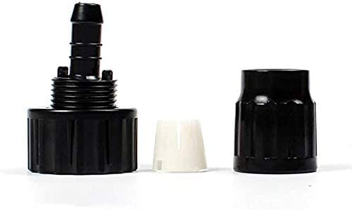 cozyou hose connection in use on expandable hose demonstrating tool-free assembly.