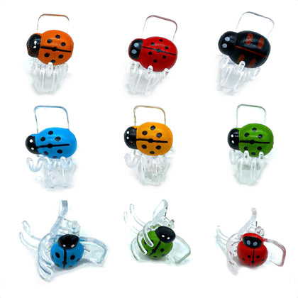 cozyou colorful ladybug clip for garden plants provides gentle stem support
