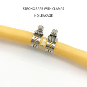Cozyou pack of five brass hose connectors for versatile garden hose repairs.