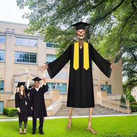 Cozypower 12ft skeleton graduation stole completes the ceremonial look