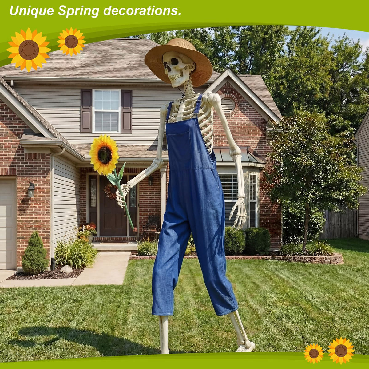 Cozypower scarecrow brown felt hat features windproof design for outdoor wear.