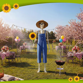 Cozypower spring festival look for a 12 ft skeleton ideal for porch or lawn.