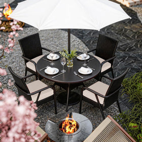 COZYVIDA recycled polyester-linen fabric offers water resistance for seasons of use