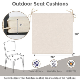 COZYVIDA 30D foam core provides firm, long-lasting support for outdoor seating