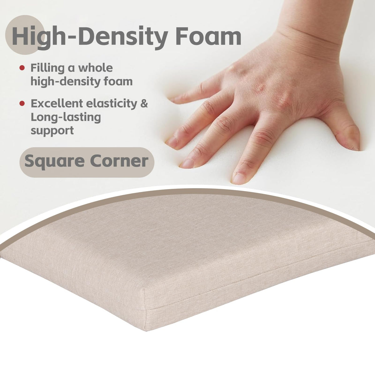 COZYVIDA sealed seams help protect against water intrusion and wear