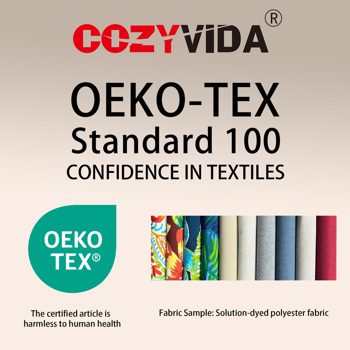 COZYVIDA dual-fill seat and back deliver balanced support.