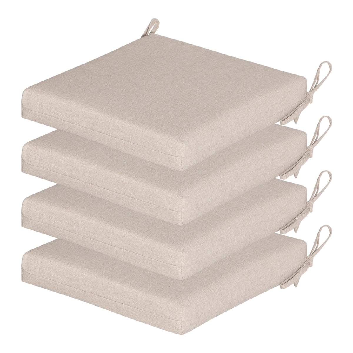 COZYVIDA outdoor chair cushions set of 4 with 20x20 inch padding and secure ties
