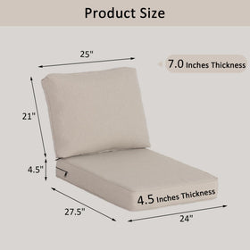 COZYVIDA cushions foam detail highlighting high-rebound comfort.