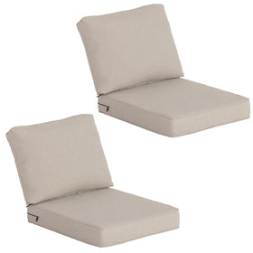 COZYVIDA outdoor deep-seat cushions front view for lounge chairs.
